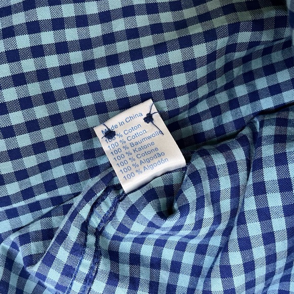 Twillory Untuckable Blue Gingham Single Breast Pocket Long‎ Sleeve XXL - Picture 5 of 10